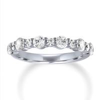 Imagine Bridal Round Diamond Alternating Size Anniversary Band