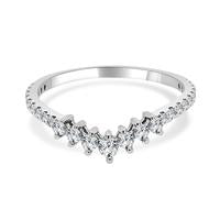 Imagine Bridal Round Diamond Wrap Contour Band