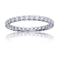 Imagine Bridal Round Diamond Shared Prong Diamond Eternity Band