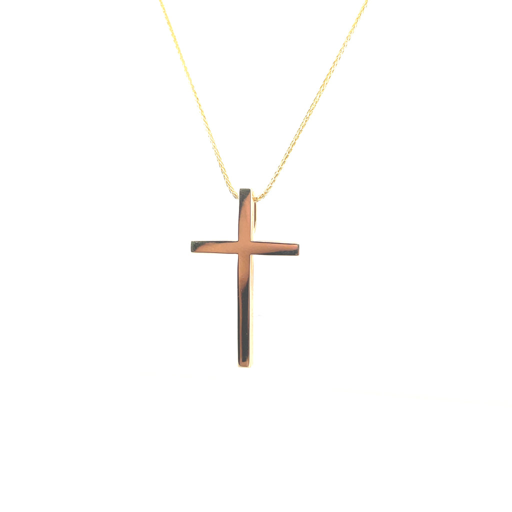 Yellow 14 Karat Cross Pendant