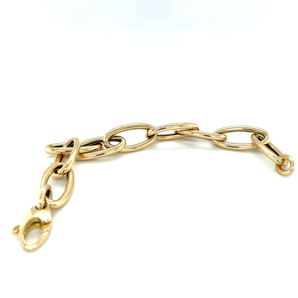 14kyg polished link bracelet