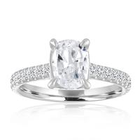 Imagine Bridal Round Diamond Cathedral Surprise Mounting