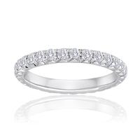 Imagine Bridal Round Diamond Fishtail Eternity Band