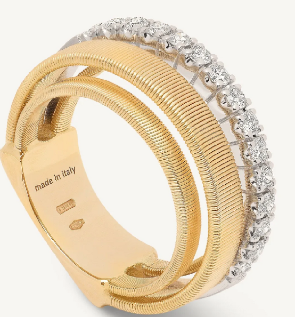 MASAI  18K Yellow Gold 4-Strand Coil Ring