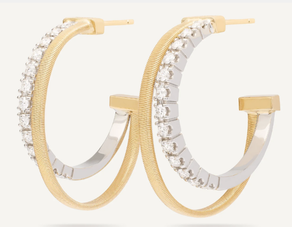 MASAI 18K Yellow Gold Double Hoop Earrings