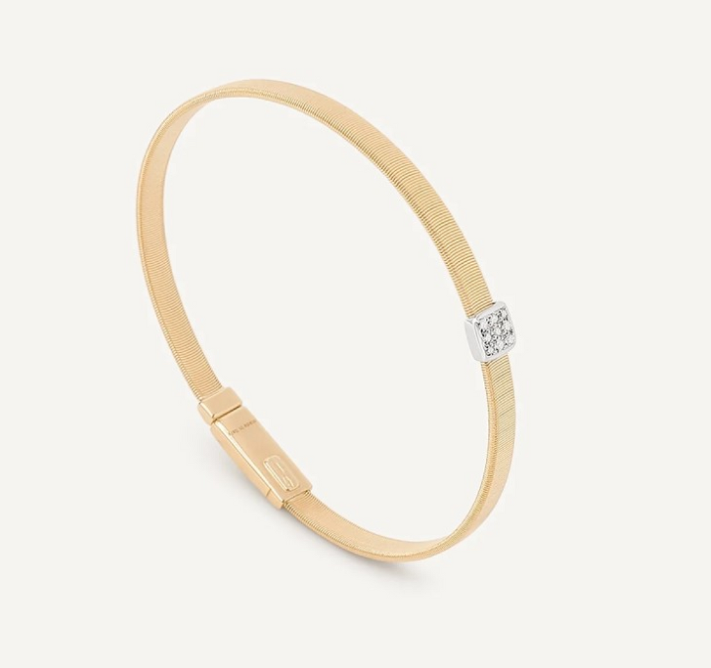 MASAI 18K Yellow Gold Stackable Bracelet With Diamonds