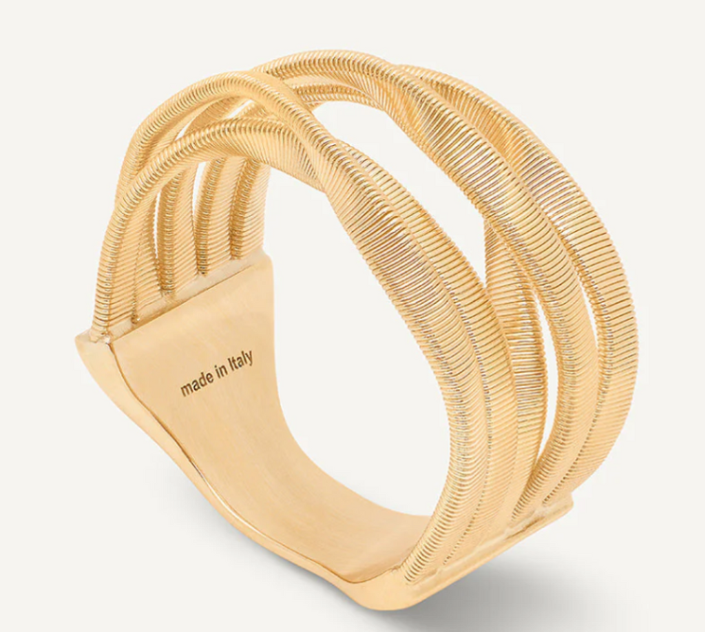 MARRAKECH  18K Yellow Gold 5-Band Coil Ring
