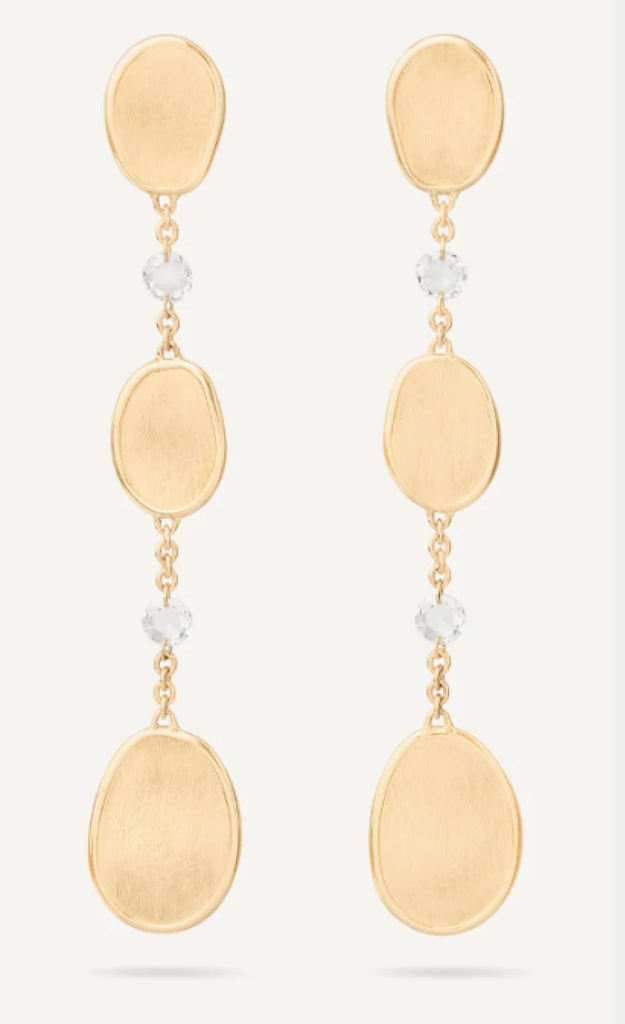 LUNARIA  18K Yellow Gold Chandelier Earrings with Diamonds