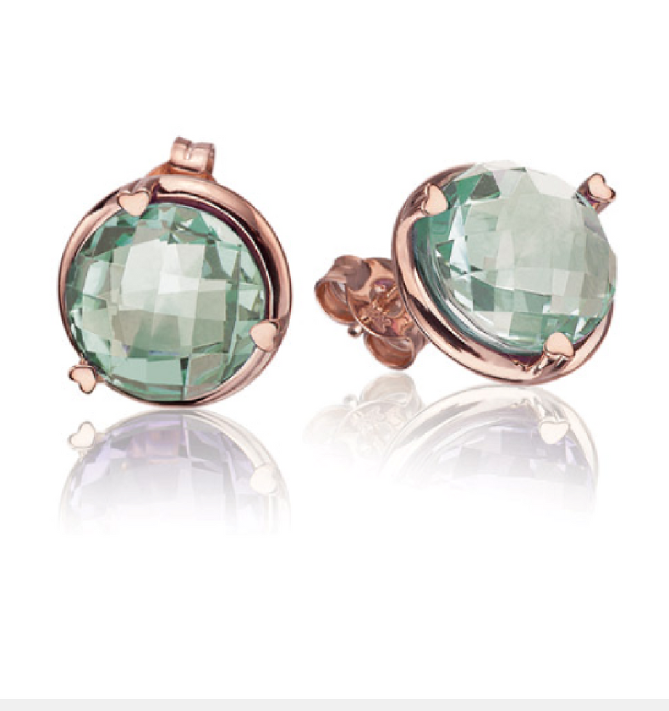 Lady's Ros. 18 Karat stud Earrings