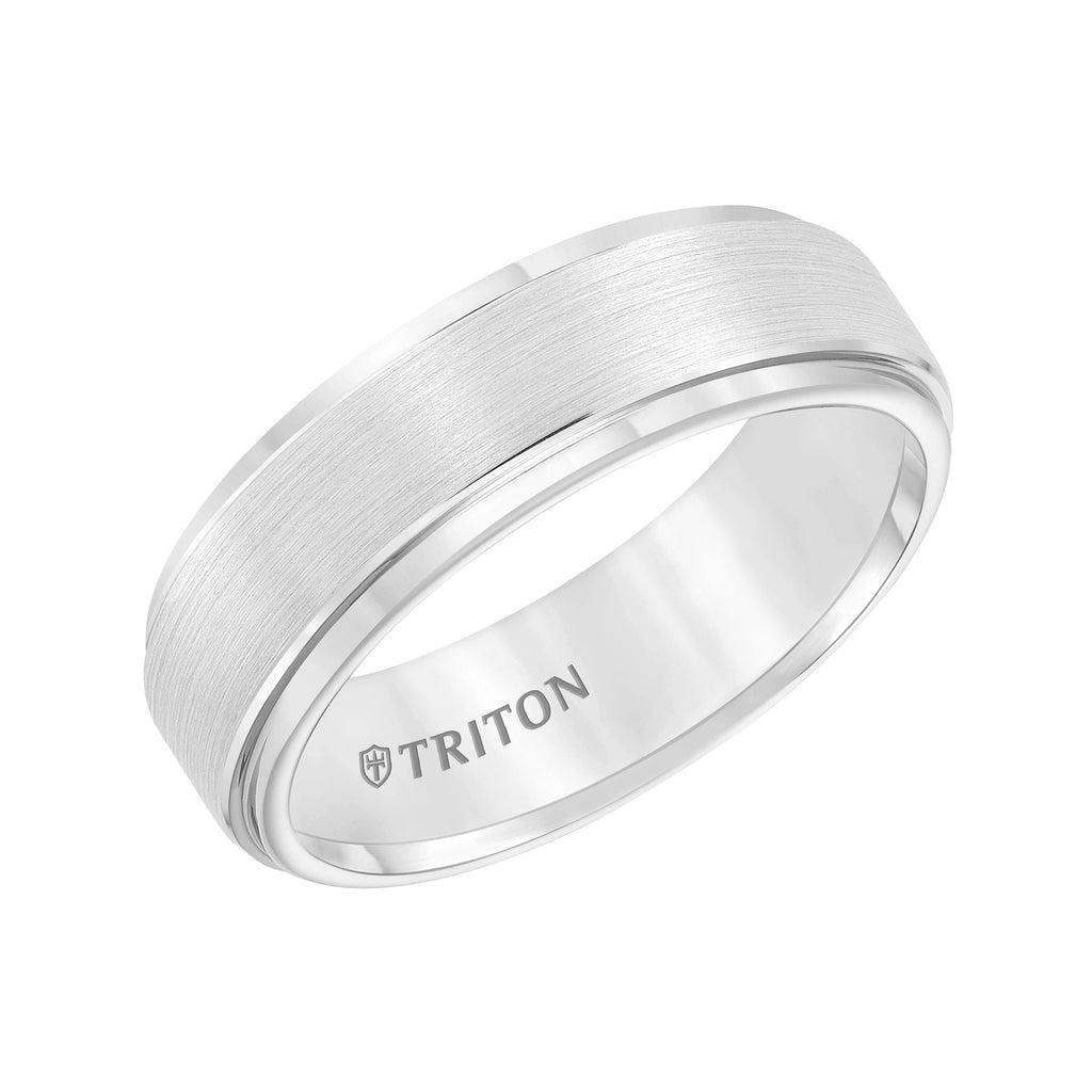 7mm CF wtc Step Edge Graytungsten Carbide Band