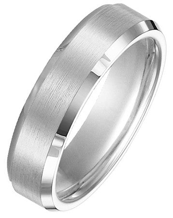 6mm btc Beveled Tungsten Edge Band