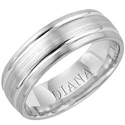 7mm Palladium Wedding Band, Size 10