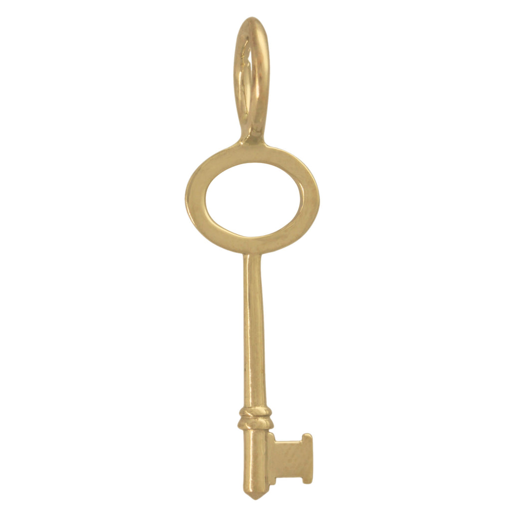 Heather B. Moore Yellow Gold Key Charm