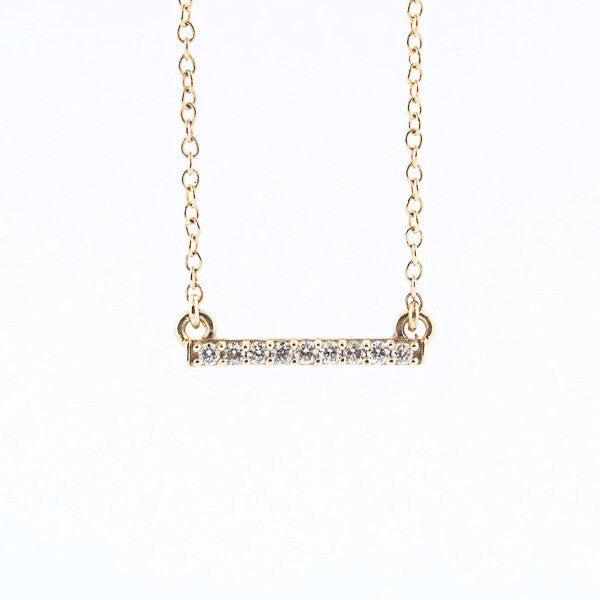 Diamond Bar Necklace