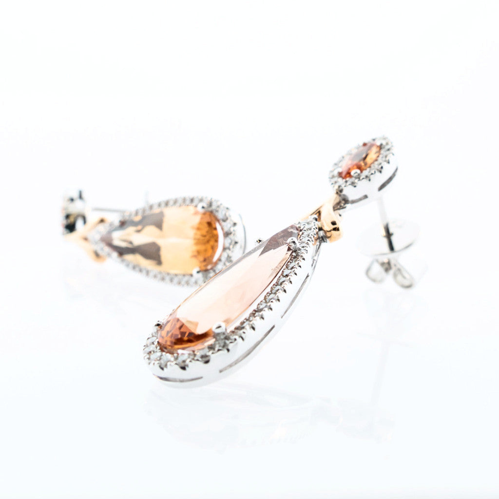 SPECIAL: Pear Imperial Topaz Drop Earrings