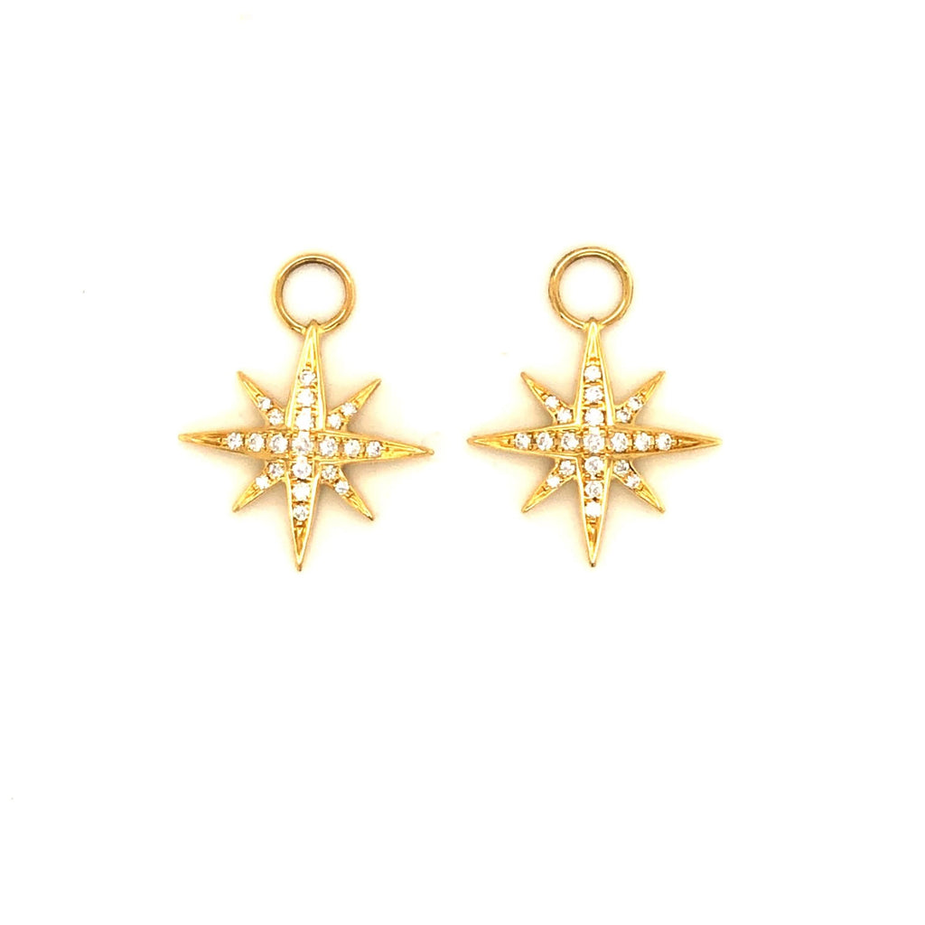 Lisa Nik Yellow Gold Northstar Detachable Drops